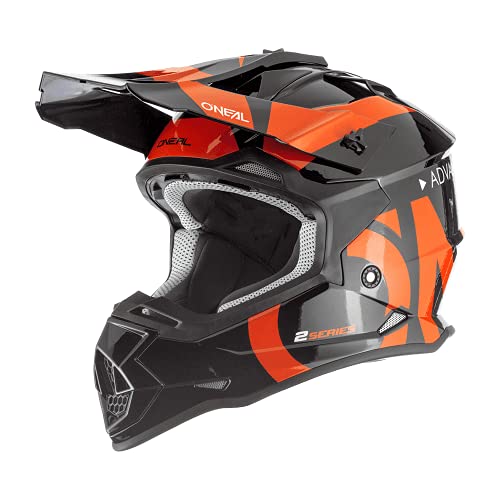 Oneal 2SRS Youth Helmet Slick Black/Orange M (51/52 cm) Casco, Adultos Unisex