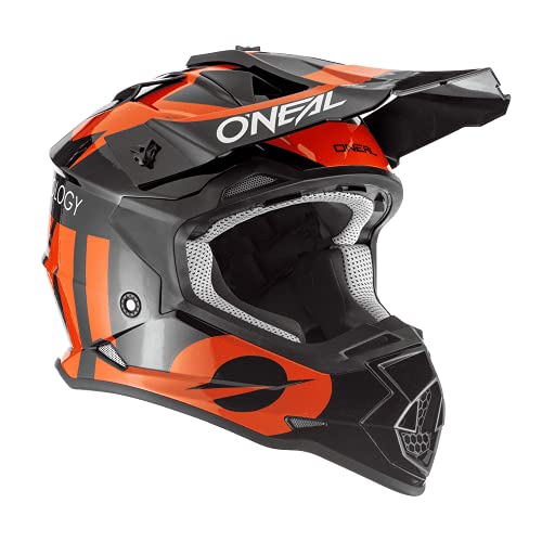Oneal 2SRS Youth Helmet Slick Black/Orange M (51/52 cm) Casco, Adultos Unisex