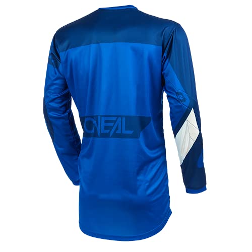 O'Neal | Jersey de Motocicleta | Enduro Motocross | Protección Acolchada para los Codos, Ajuste para una máxima Libertad de Movimiento | Jersey Element Racewear | Adultos | Azul | Talla XL