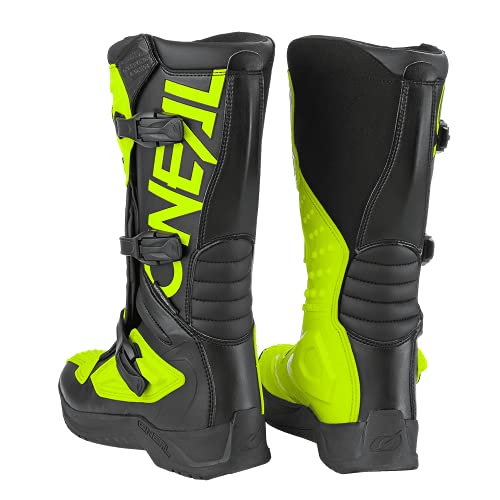 O'Neal RSX Boot Botas DE Motocicleta, Unisex-Adult, Negro/Amarillo NEÓN, 8/41