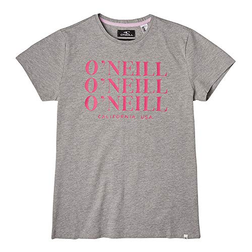 O'Neill Lg All Year Ss T-shirt, Camiseta para Niñas, Gris (8001 Silver Melee), 128