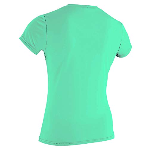 O'Neill Wetsuits WMS Basic Skins - Camiseta de Manga Corta para Mujer, Mujer, Camisa, 3547-216-S, Aqua Claro, S