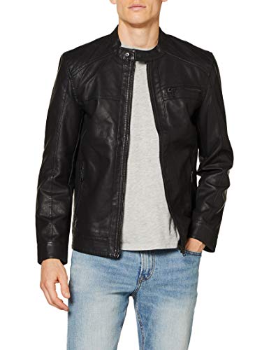 Only & Sons Onsal PU Noos Otw Chaqueta, Negro (Black), XX-Large para Hombre