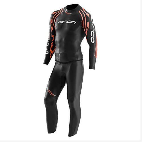 Orca Rs1 Abierto de Agua Top Tops Triatlón Hombre Negro, Negro, 42.5