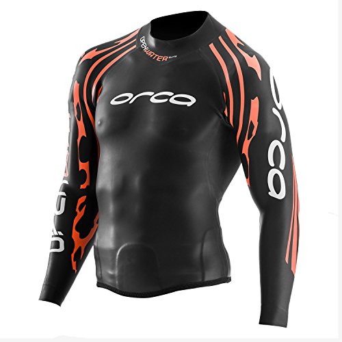 Orca Rs1 Abierto de Agua Top Tops Triatlón Hombre Negro, Negro, 42.5