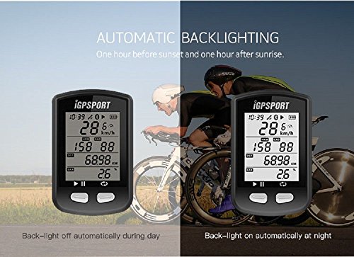 Ordenador de bicicleta GPS iGPSPORT iGS10 inalámbrico ANT+ compatible con sensor de velocidad de cadencia (no incluye sensor)