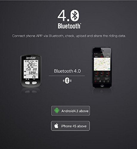 Ordenador de bicicleta GPS iGPSPORT iGS10 inalámbrico ANT+ compatible con sensor de velocidad de cadencia (no incluye sensor)