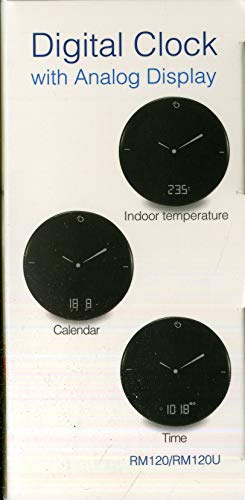 Oregon Scientific RM120 - Reloj Digital con Pantalla Analógica, Despertador (LCD, Blanco, LED, 106 mm, 105 mm, 72 mm)