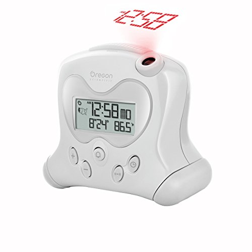 Oregon Scientific RM313PNF-W - Reloj Despertador con Proyector, Blanco