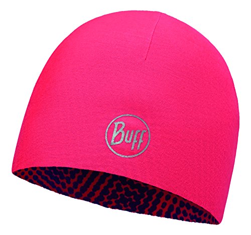 Original Buff Microfibra Reversible Gorro Buff® r-xtrem Rosa Fluorescente - Rosa FL - Microfibra Gorro Buff para Unisex, Color Multicolor, Adulto