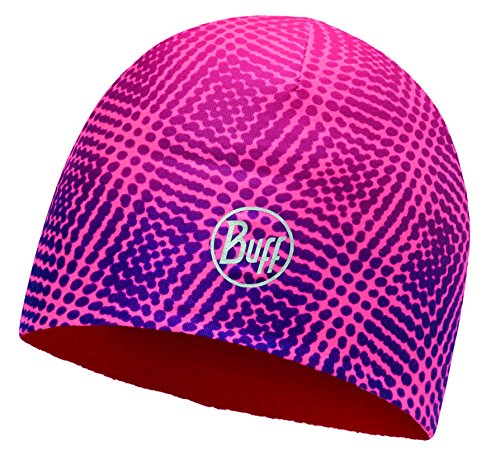 Original Buff Microfibra Reversible Gorro Buff® r-xtrem Rosa Fluorescente - Rosa FL - Microfibra Gorro Buff para Unisex, Color Multicolor, Adulto