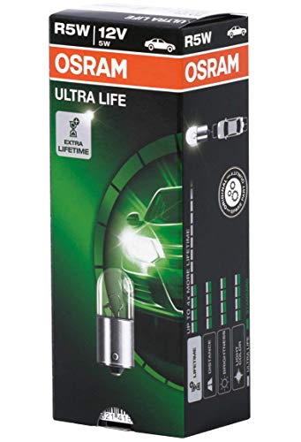 OSRAM 5007ULT Ultra Life R5W Bombilla para Luz de Posición, 12V