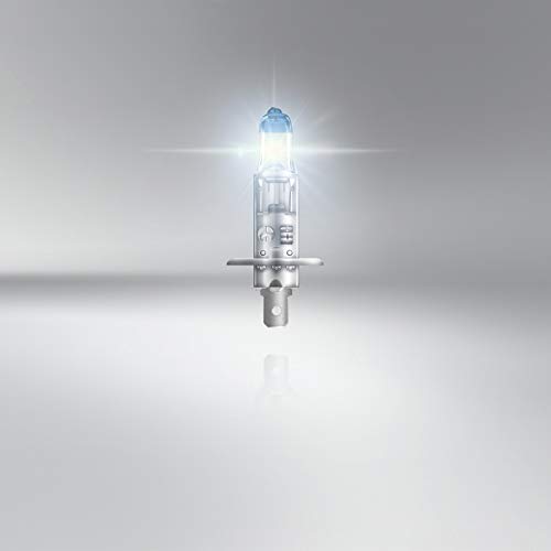OSRAM NIGHT BREAKER LASER H1, +150% más de luz, lámpara halógena para faros, 64150NL-HCB, coche de 12 V, caja dúo (2 lámparas)