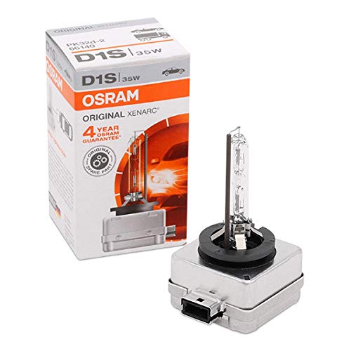 OSRAM XENARC ORIGINAL D1S HID, lámpara de xenón, lámpara de descarga, calidad de equipamiento original (OEM), 66140, estuche (1 unidad)