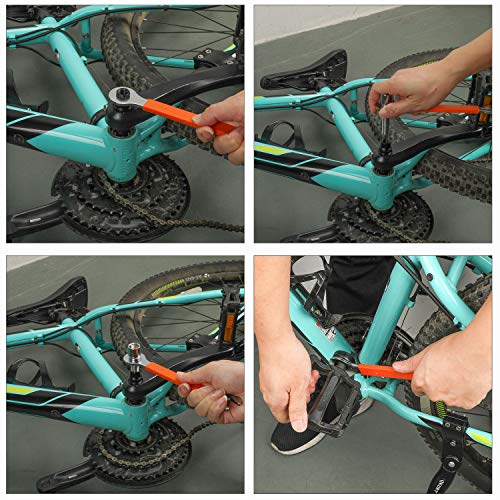 Oumers Kit de Herramientas de Bicicleta, Bike Crank Tool