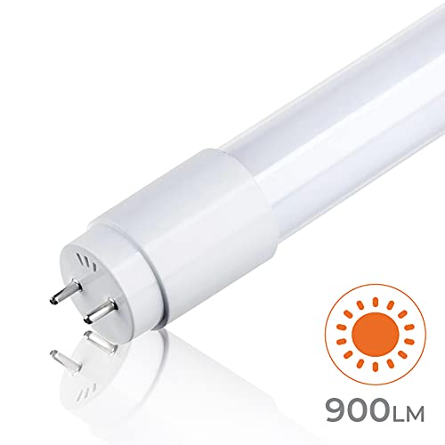 Pack 10x Tubo LED 60 cm 9w. Color blanco frio (6500K). 900 Lumenes. Cebador incluido.