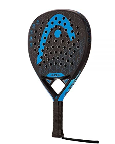 Pala de Padel Head Graphene 360 Alpha Azul + Bandolera Siux / Mejores Palas y Raquetas de pádel para Hombre Mujer y niño / Pala de Padel para Juego polivalente de Control y Potencia