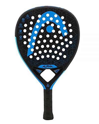 Pala de Padel Head Graphene 360 Alpha Azul + Bandolera Siux / Mejores Palas y Raquetas de pádel para Hombre Mujer y niño / Pala de Padel para Juego polivalente de Control y Potencia