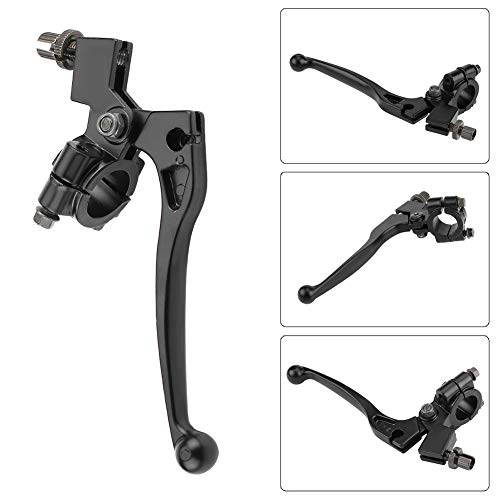 Palanca de embrague de motocicleta, maneta embrague pit bike, maneta embrague qiilu, freno de embrague de manillar de 7/8 pulgadas 22 mm con percha para 50CC - 125CC Dirt Pit Bike