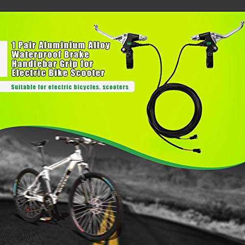 Palancas de freno de bicicleta eléctrica, aleación de aluminio, impermeable, bicicleta eléctrica, manija de freno, mango, freno, accesorio