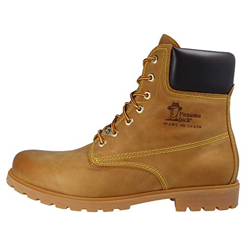 Panama Jack Panama 03 C1 - Náuticos de cuero hombre, color amarillo, talla 40