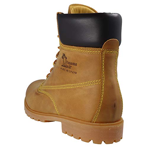 Panama Jack Panama 03 C1 - Náuticos de cuero hombre, color amarillo, talla 40