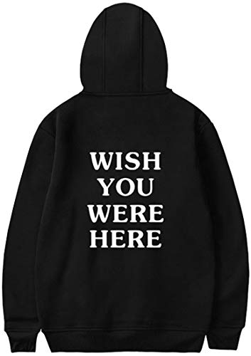 PANOZON Sudadera Mujer Travis Scott Astroworld Impresión de Logo y Letras Pull-Over con Capucha para Adolescentes Unisex (M, A-Negro06)