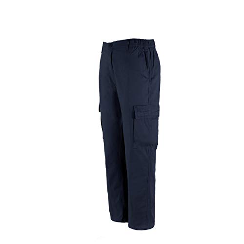 Pantalón de Trabajo para Adulto Blanco/Negro/Gris/Azul Marino Uniforme Laboral (XXXL, Azul Marino)