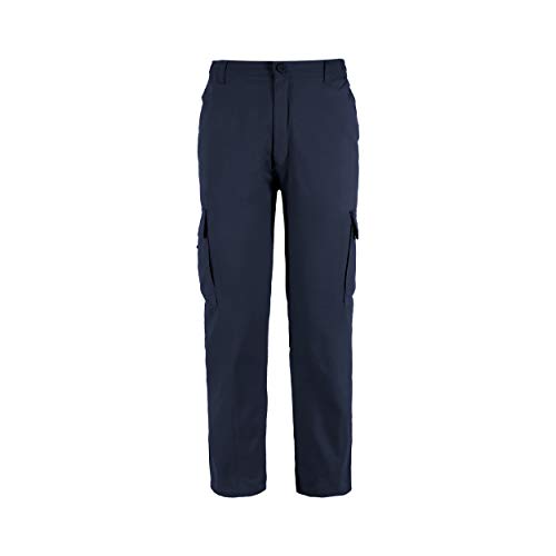 Pantalón de Trabajo para Adulto Blanco/Negro/Gris/Azul Marino Uniforme Laboral (XXXL, Azul Marino)