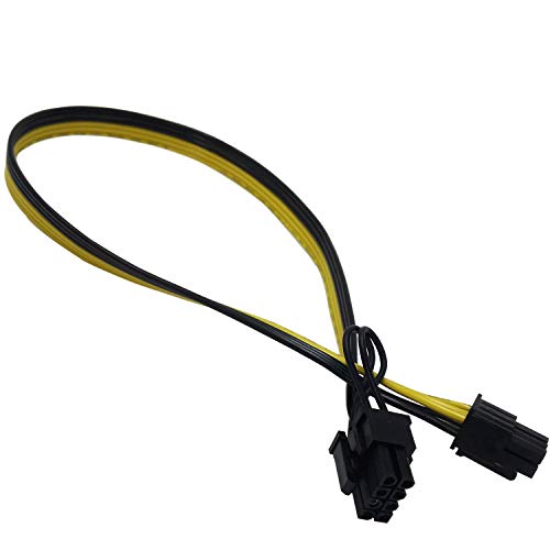 (Paquete de 2) COMeap 6 pines Hombre a 8 pines (6 2) PCI-Express Poder Adaptador Cable para Maestro enfriador y Thermaltake Fuente de alimentación con puerto de 6 pines de 20 pulgadas (51 cm)