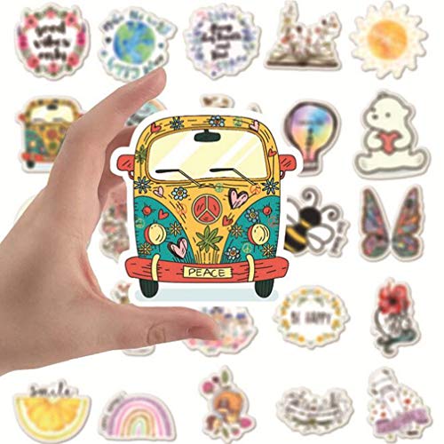 Paquete de 50 pegatinas VSCO Cute Ins Sticker para computadora portátil, botella de agua, bicicleta, casco, equipaje, monopatín, Kawaii, calcomanías impermeables, regalo para niños y niñas