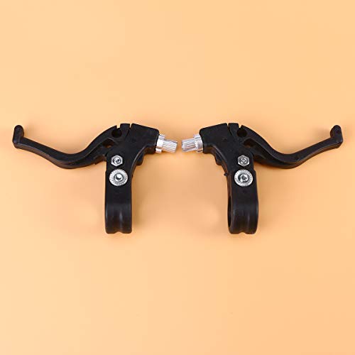 Par de Bicicleta de Freno de los niños Maneta de Freno Maneta de los niños Bicicleta Palancas de Freno de Bicicleta Piezas de Repuesto de Bicicletas Accesorios de Bicicleta - (Negro)
