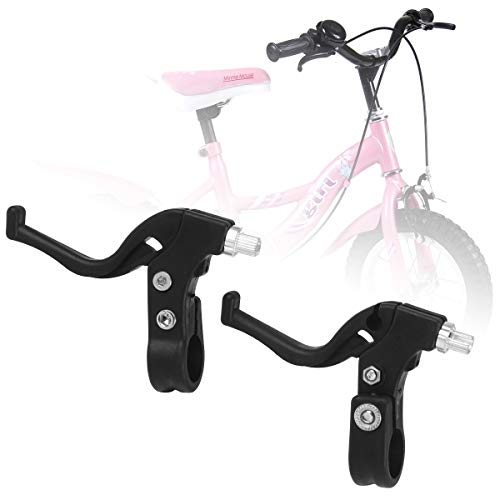 Par de Bicicleta de Freno de los niños Maneta de Freno Maneta de los niños Bicicleta Palancas de Freno de Bicicleta Piezas de Repuesto de Bicicletas Accesorios de Bicicleta - (Negro)