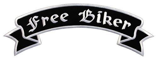 Parche para la espalda Free Biker XXL aprox. 33,5 x 11,5 cm