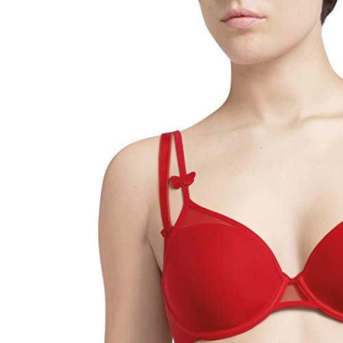 Passionata Miss Joy - Spacer dekoriert, Camiseta Mujer, Rot (Mohnrot YU), 85E (Talla fabricante: 70E)