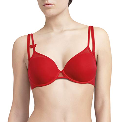 Passionata Miss Joy - Spacer dekoriert, Camiseta Mujer, Rot (Mohnrot YU), 85E (Talla fabricante: 70E)