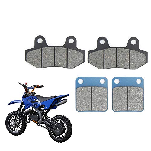 Pastillas de freno, Akozon pastillas de freno delanteras y traseras para 50 90 110 125 140 150 160cc Pit Dirt Bike