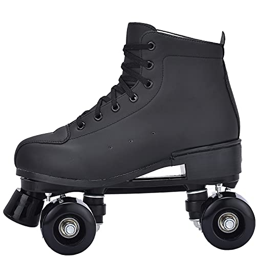 Patines 4 Ruedas , Patines Paralelos con Ruedas Luminosas , Top Alto Clásico PatinesSobreRuedas para Adulto , Niñas, Niños y Principiante（Tamaño 37-43） (40)