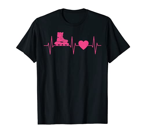 Patines en línea Patinaje Patín Patín Heartbeat Line Regalo Camiseta