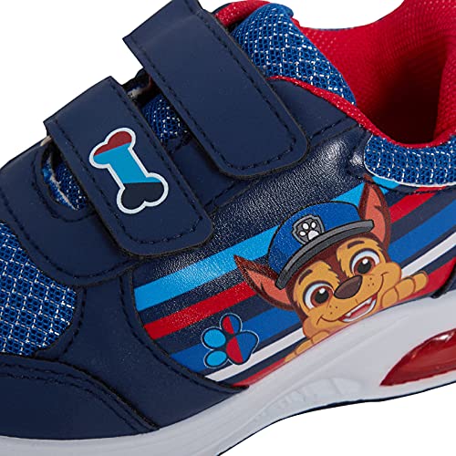 Paw Patrol Zapatillas deportivas con luces para niños Chase Marshall intermitentes, Navy, 24 EU