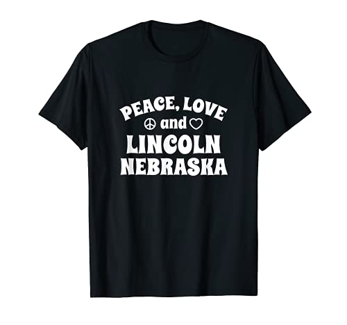 Paz Amor Lincoln Nebraska Inspiracional NE Dicho Camiseta