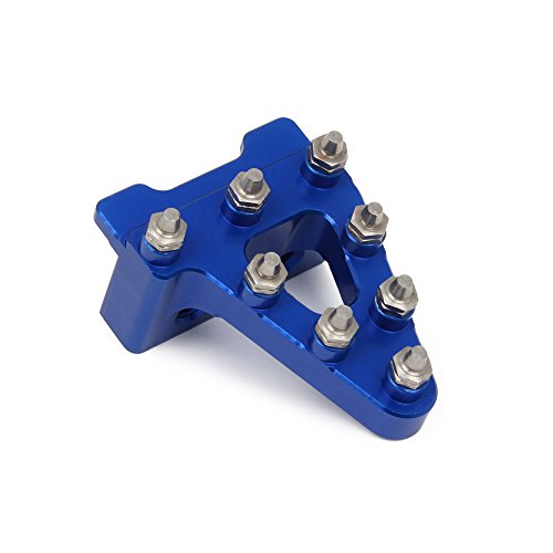 Pedal Freno Moto,Pedal de Freno Trasero Moto Universal CNC Aluminio Freno Trasero Pedales para K.T.M EXC XC SX SMC-Azul