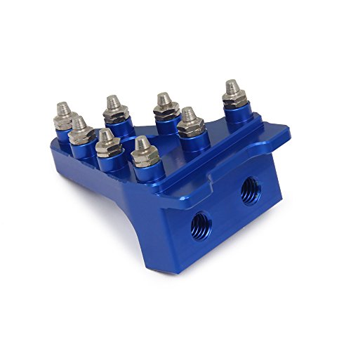 Pedal Freno Moto,Pedal de Freno Trasero Moto Universal CNC Aluminio Freno Trasero Pedales para K.T.M EXC XC SX SMC-Azul