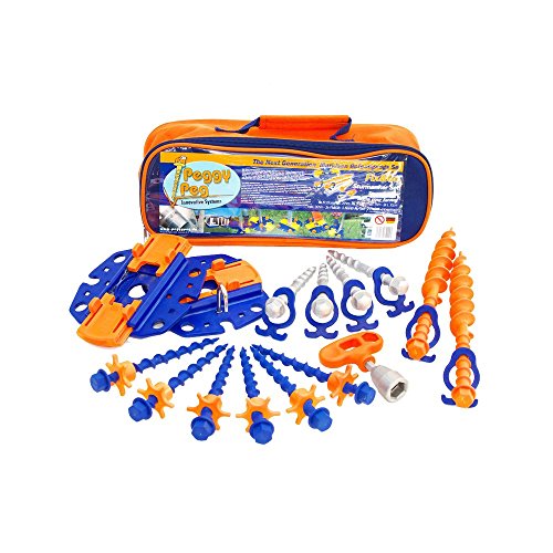 Peg Peggy PP99 Accesorios con Stop y Fix Go toldos, Orange, Set of 16