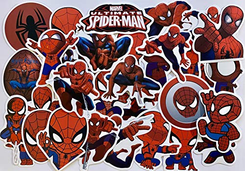 Pegatina Spiderman Pegatinas de Vinilo Paquete de Pegatinas para Laptop Skateboard Equipaje Calcomanía Graffiti Parches Pegatinas a granel (35PCS)