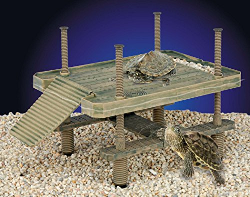 Penn REP603 Plax Reptology - Muelle Flotante de Tortugas y Plataforma para Tomar el Sol, 41 x 28 cm