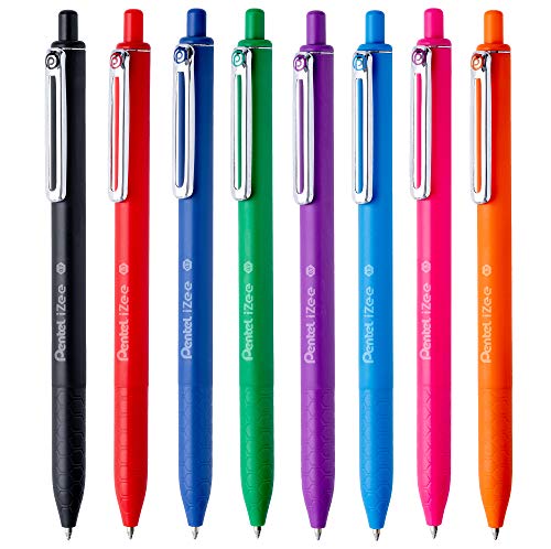 Pentel BX467 iZee bolígrafo corredizo 0,7 mm pack 8 colores variados