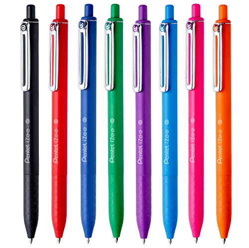 Pentel BX467 iZee bolígrafo corredizo 0,7 mm pack 8 colores variados