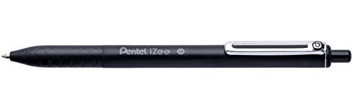Pentel iZee Bolígrafo BX470 - Boli Retráctil con Cuerpo Mate y Clip Metálico, de Uso muy Cómodo para Escritura Suave, Perfecto para Colegios y Oficinas