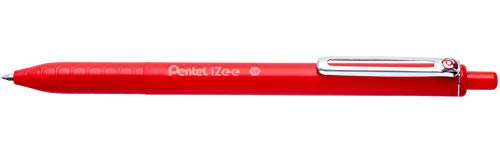 Pentel iZee Bolígrafo BX470 - Boli Retráctil con Cuerpo Mate y Clip Metálico, de Uso muy Cómodo para Escritura Suave, Perfecto para Colegios y Oficinas